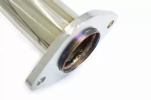 Take a close look at our handy work on the exhaust flange.