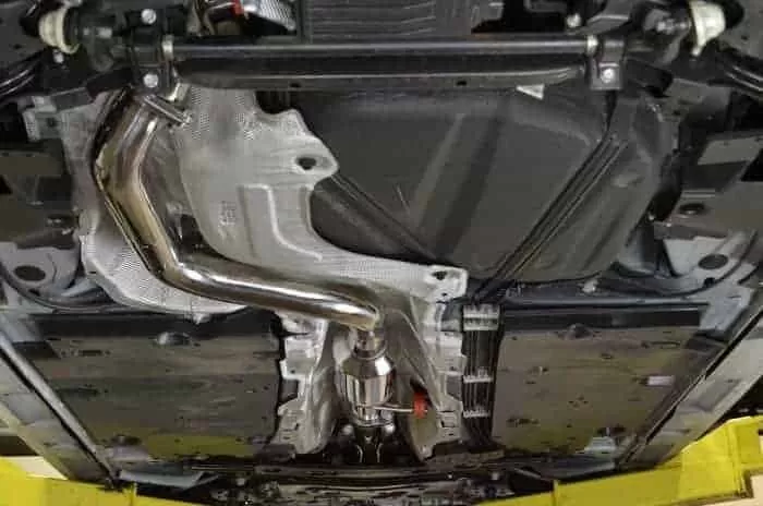 Mazdaspeed 3 Catback Exhaust resonated underneath closeup
