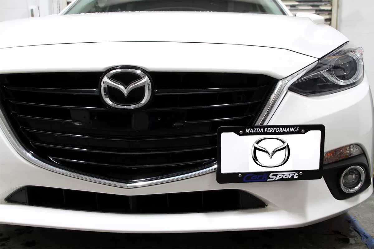 mazda 3 plate holder