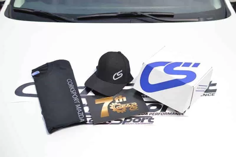 Our new 7th Gear membership program includes many perks, including a CorkSport branded hat, t-shirt and vinyl kit.
