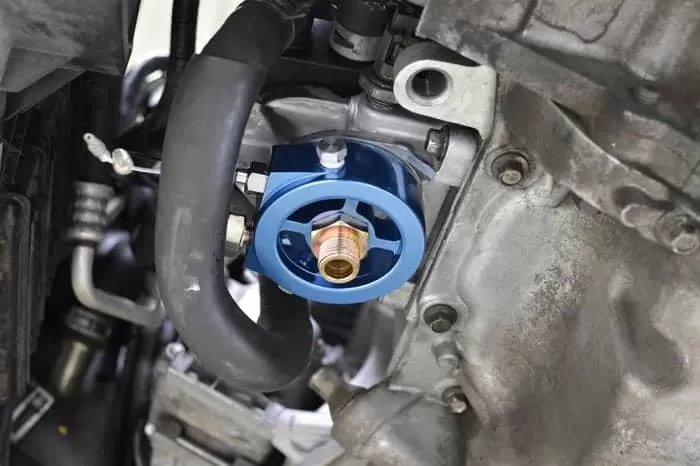 Mazda gauge adapter installed.