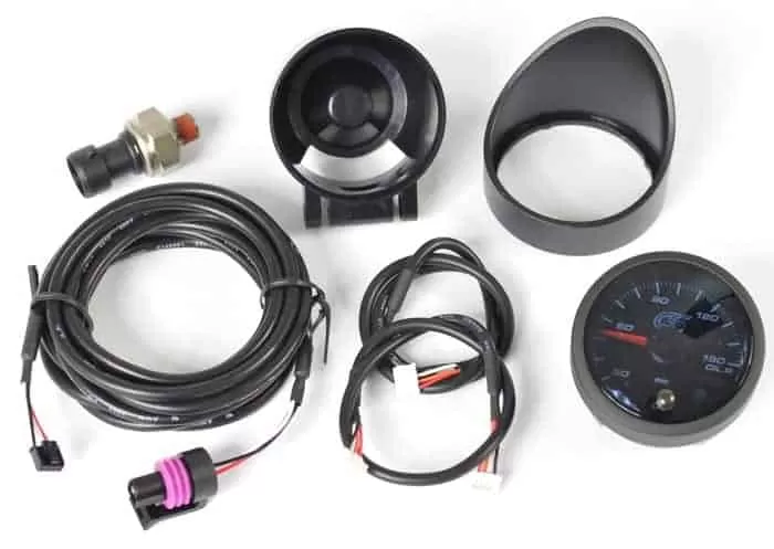 CorkSport Mazdaspeed Oil Pressure Gauge parts and components.