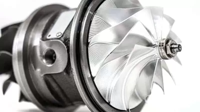 Billet compressor wheel with the latest tech for quick response and airflow for your Mazdaspeed