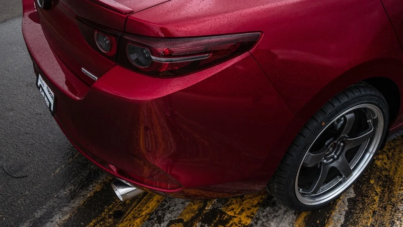 Installed Cat Back Exhaust for the Mazda 2