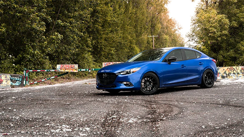 best wheel size for the 3 rd GEN Mazda 3 is the 18x9.5 +40