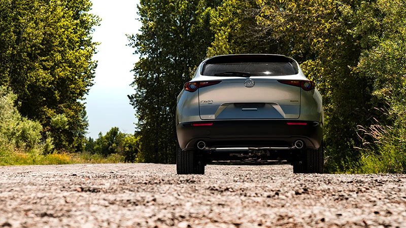 Rear CX-30 with CorkSport axle back exhaust