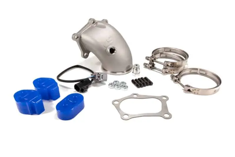 A cast stainless steel bellmouth ensures a smooth transition out of your Mazdaspeed3 turbo.