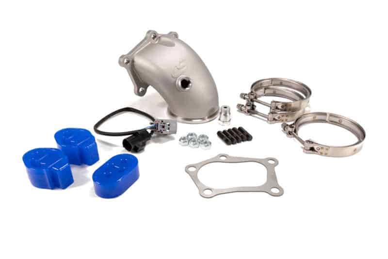 A cast stainless steel bellmouth ensures a smooth transition out of your Mazdaspeed3 turbo.