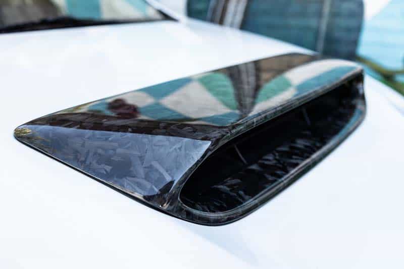 Increase the airflow into your speed 3 engine bay with the larger hood scoop opening.