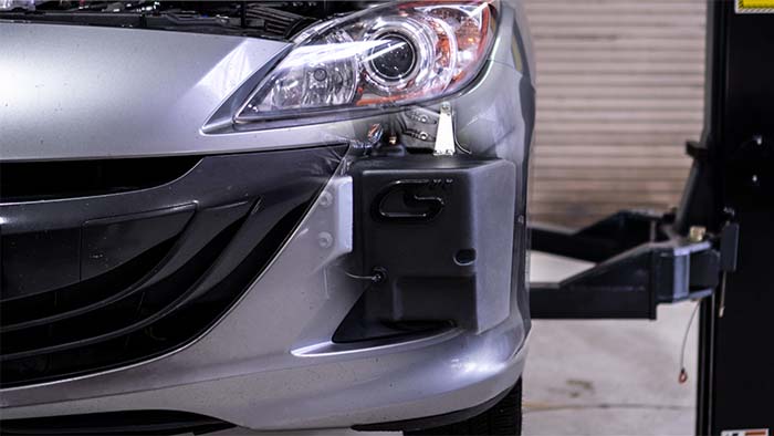Celda de combustible auxiliar montada en guardabarros Mazdaspeed 3 3 ethanol Celda de combustible auxiliar montada en guardabarros Mazdaspeed 3