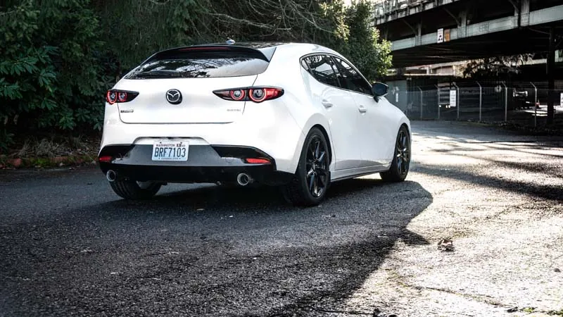The CorkSport axle-back exhaust system Mazda 3/CX-30 looks great and sounds even better.