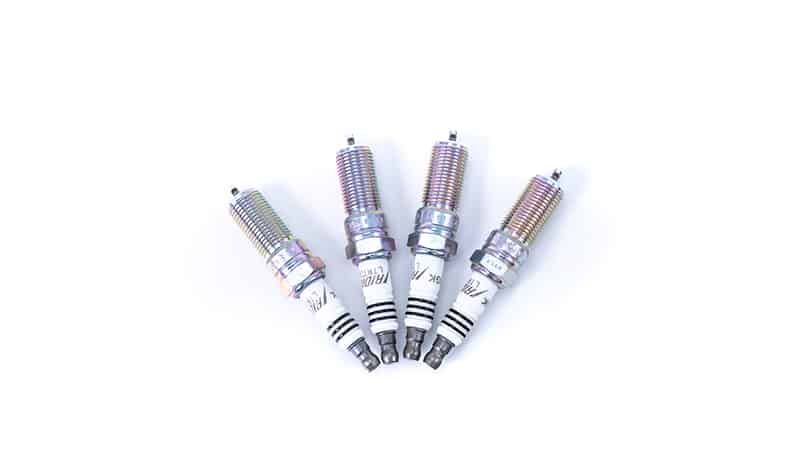 Set of four spark plugs pre-gapped to 0.026inches