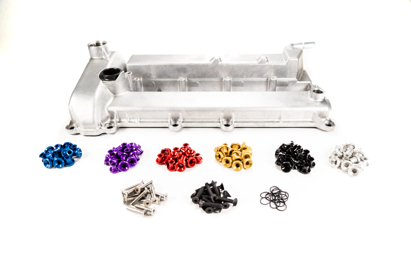 Customize your Mazdaspeed DISI engine with the anodized valve cover hardware with a new Gen 2 MS3 valve cover.