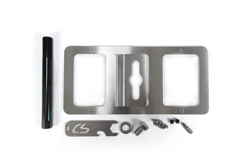 Stainless steel components with an easy to install setup for the Mazda 3