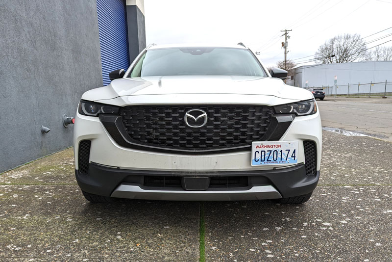 Turbo License-Plate-offset on a 2023 Mazda CX-50