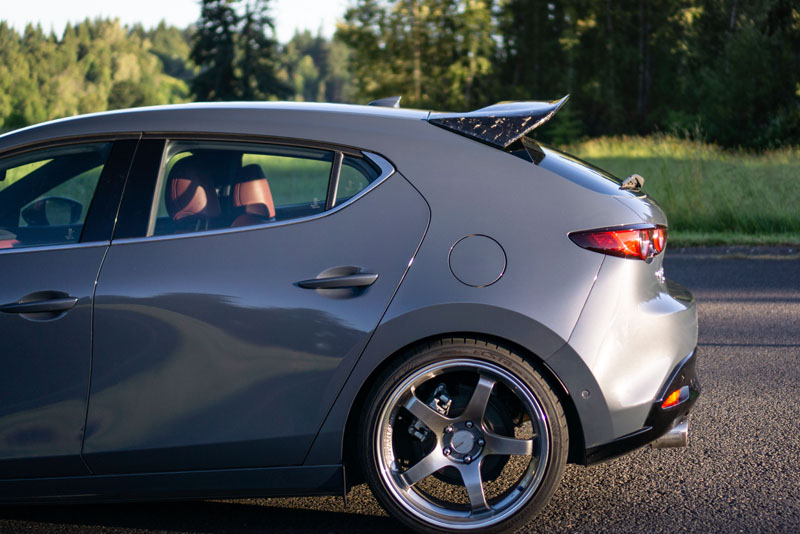 5stars.goods Carbon Fiber Side Mirror + Smart Door Handle Covers For Mazda 3 (2014-2018) Sedan/Hatchback
