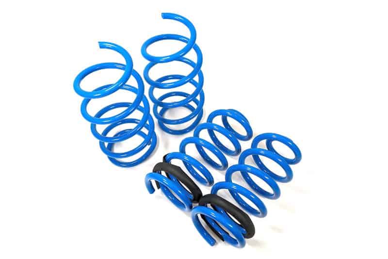 Blue CS Lowering Springs front and back