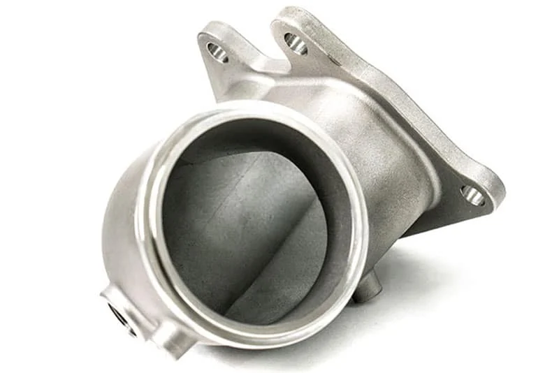Cast 304 stainless steel construction that looks great for the downpipe.