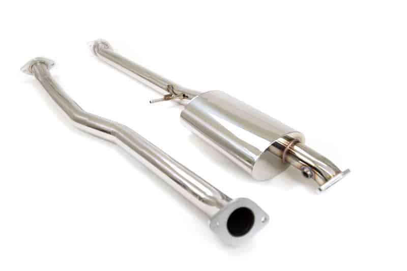 63.5mm diameter mandrel bent piping ensures smooth flow for great performance for Mazda CX-30.