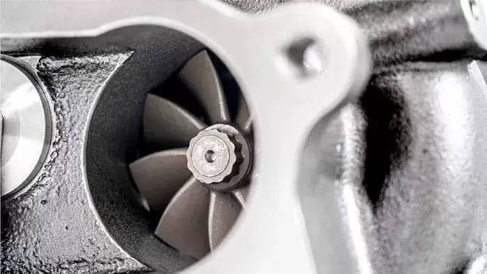 High flow 9-blade turbine wheel reduces weight for fast response and low RPM spool from your DISI powered Mazdaspeed