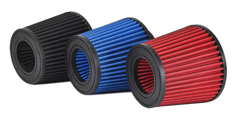 SRI Filters in red, blue, and black