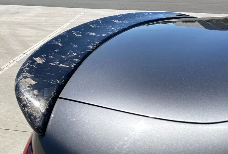 Forged Carbon Rear Mazda 3 Sedan Trunk Lip Spoiler