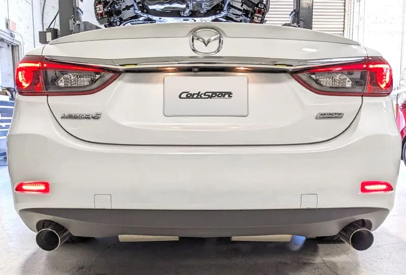 Rear Bumper Lights for Mazda 6 Installed