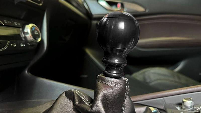 Black Aluminum Shift Knob on Mazda