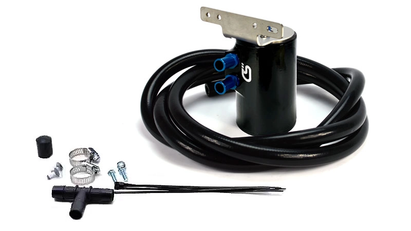 11 feet of reinforce silicone hose is included with the Mazda Oil Catch Can Kit