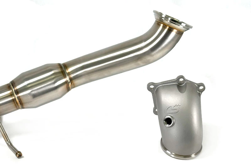 Modular downpipe for the Mazdaspeed 3 turbo back exhaust