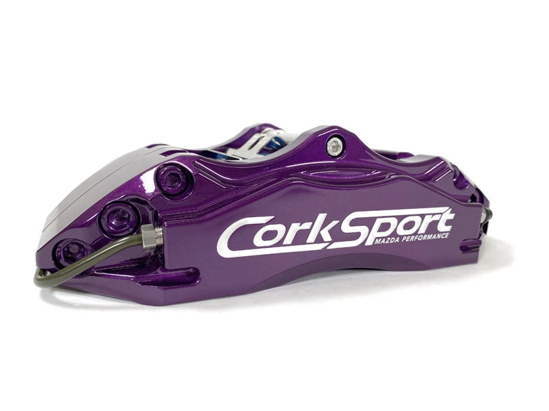 purple mazdaspeed mazda 3 rear brake kit caliper with parking mechanism