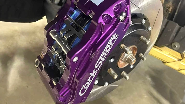 Big Brake Kit in purple for Mazdaspeed 3
