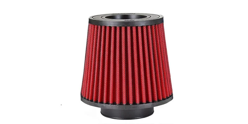 Red CorkSport dry flow air filter for 3.5-inch short ram  intakes