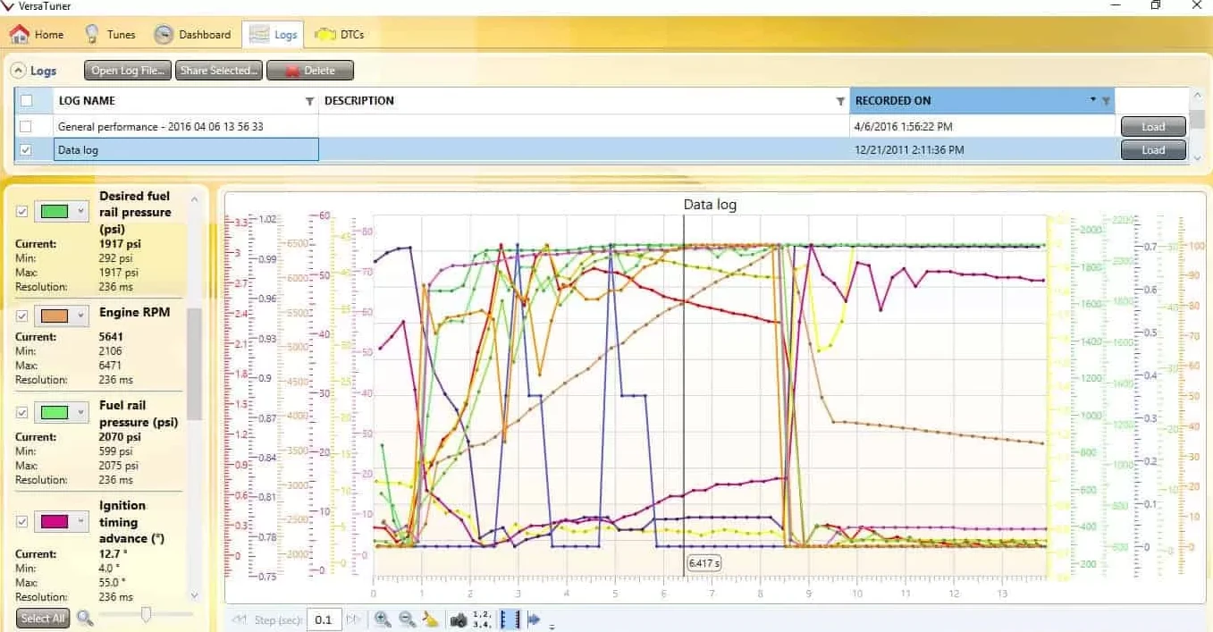 Mazda 3 Tune ECU Logging Example