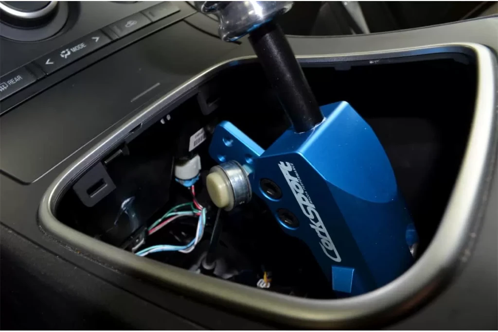 CorkSport Mazdaspeed 3 Adjustable Short Shifter installed