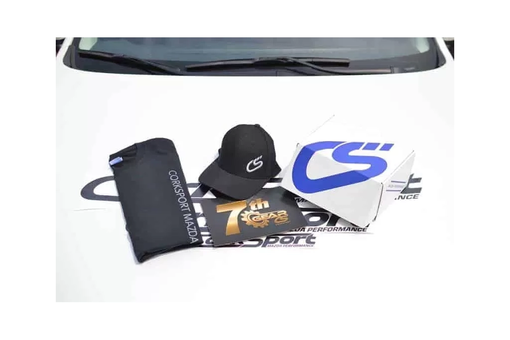 Our new 7th Gear membership program includes many perks, including a CorkSport branded hat, t-shirt and vinyl kit.