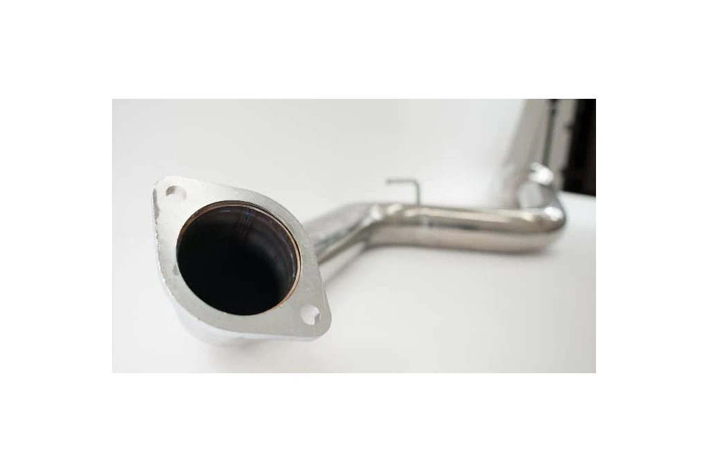 Mazdaspeed 3 Catback Exhaust mid-section closeup