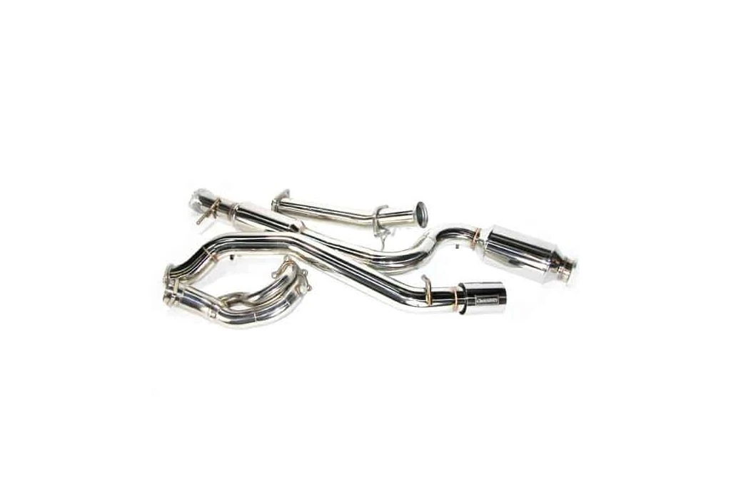 A complete 2007-2009 Mazdaspeed 3 turbo back exhaust system