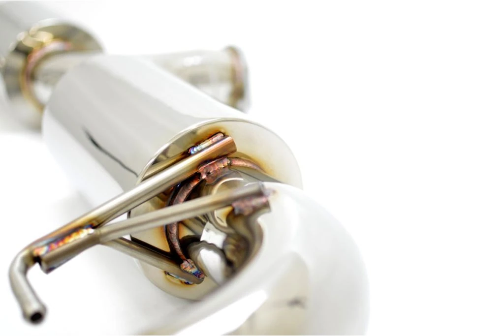 Mandrel bent piping and flow thru resonators offer the best in performance.