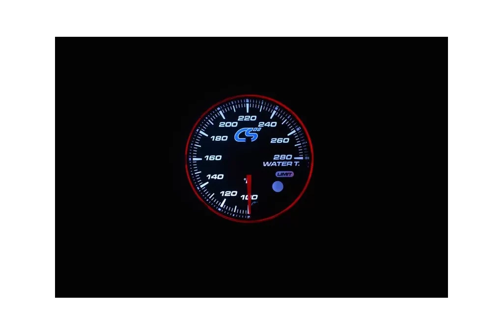 Red and blue color gauge for Mazdaspeed coolant