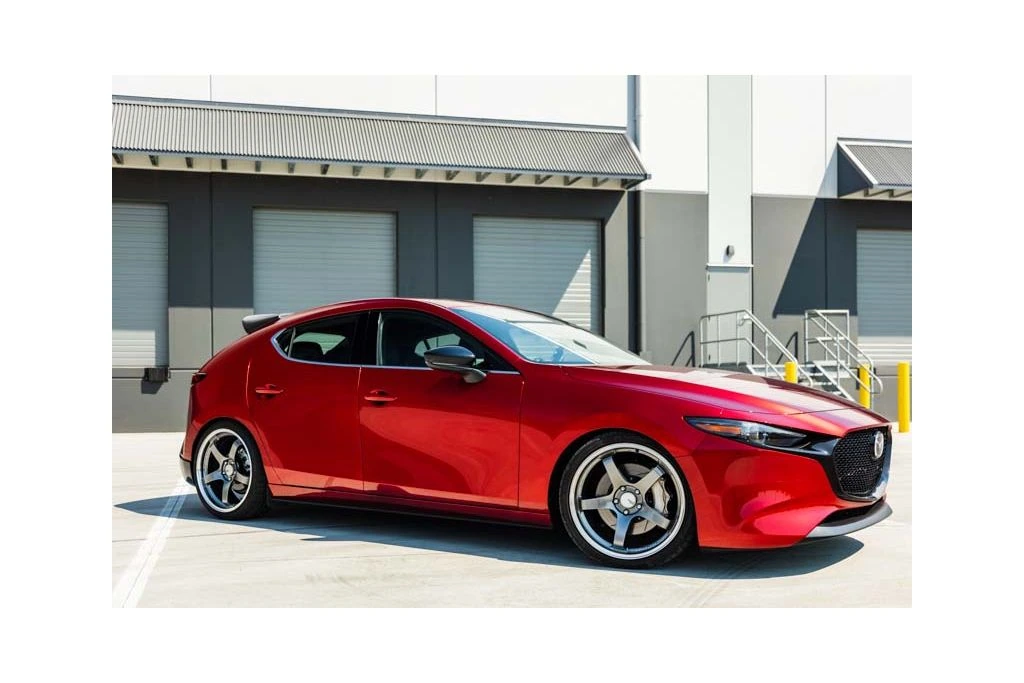 2021-24 Mazda 3 Turbo Lowering springs are powdercoated springs for long lasting corrosion protection.