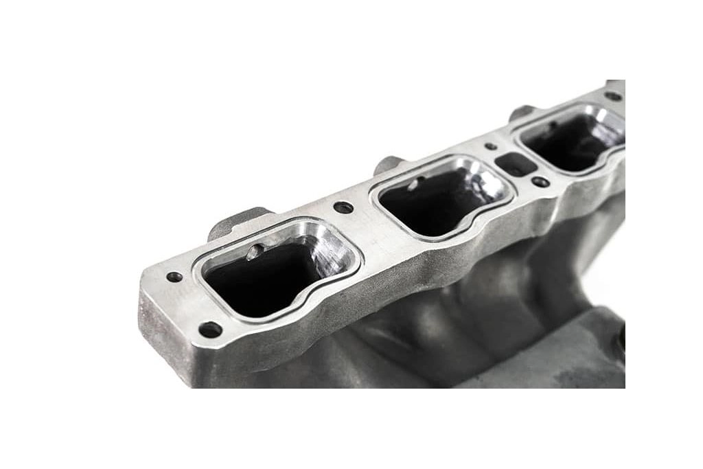 Runner inlets are post-machined to remove any excessive slag from casting.