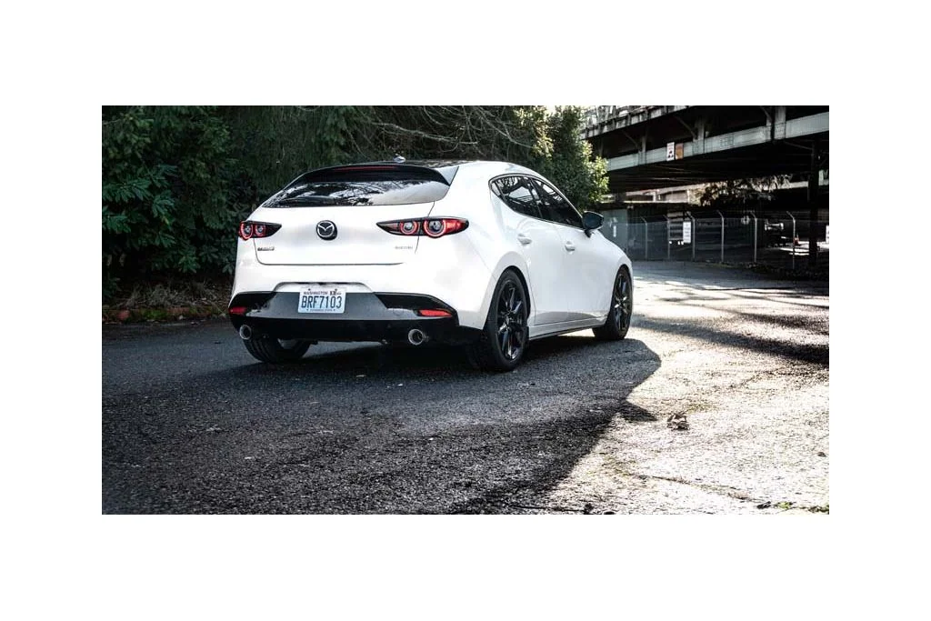 The CorkSport axle-back exhaust system Mazda 3/CX-30 looks great and sounds even better.