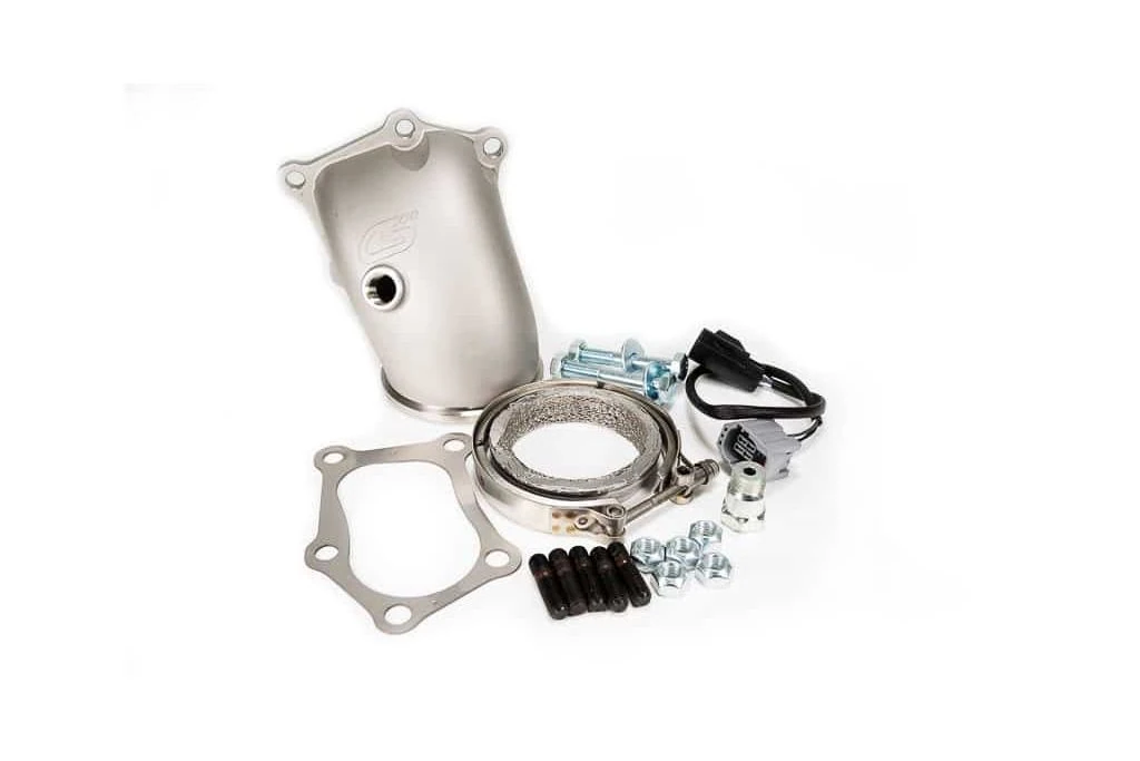 A cast 304 stainless steel bellmouth provides a smooth and high flowing transition from your turbo to your Mazdaspeed downpipe.