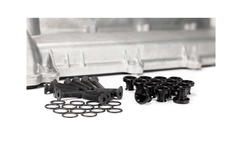 Mazdaspeed valve cover hardware kit black with black stainless bolts