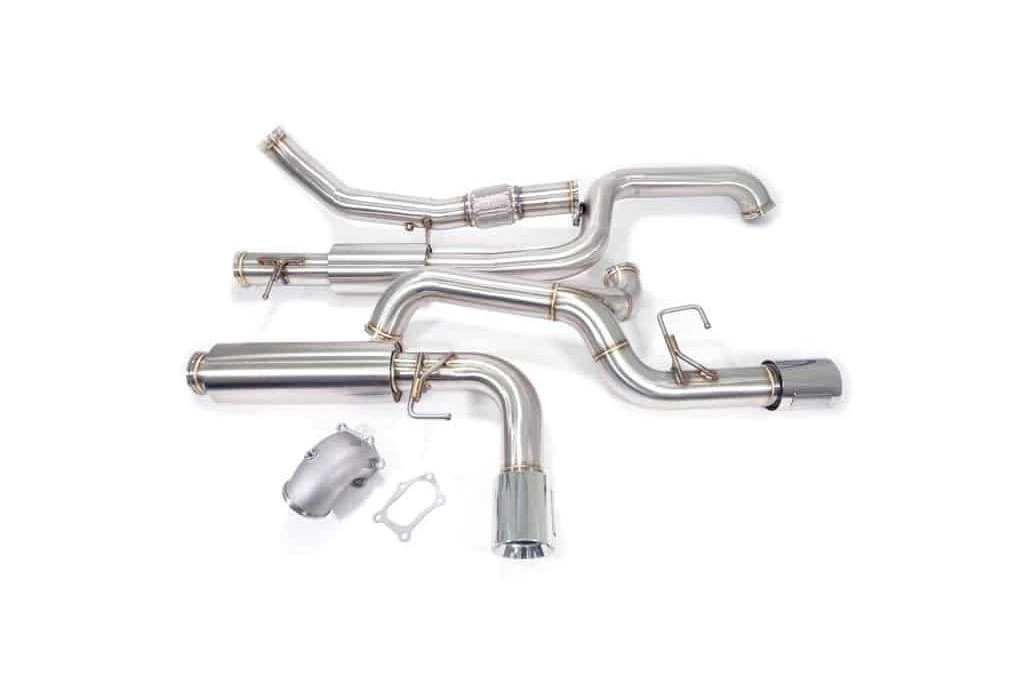 Replace your Mazdaspeed 3 full exhaust system with the CorkSport 3.5” Turbo Back Exhaust.