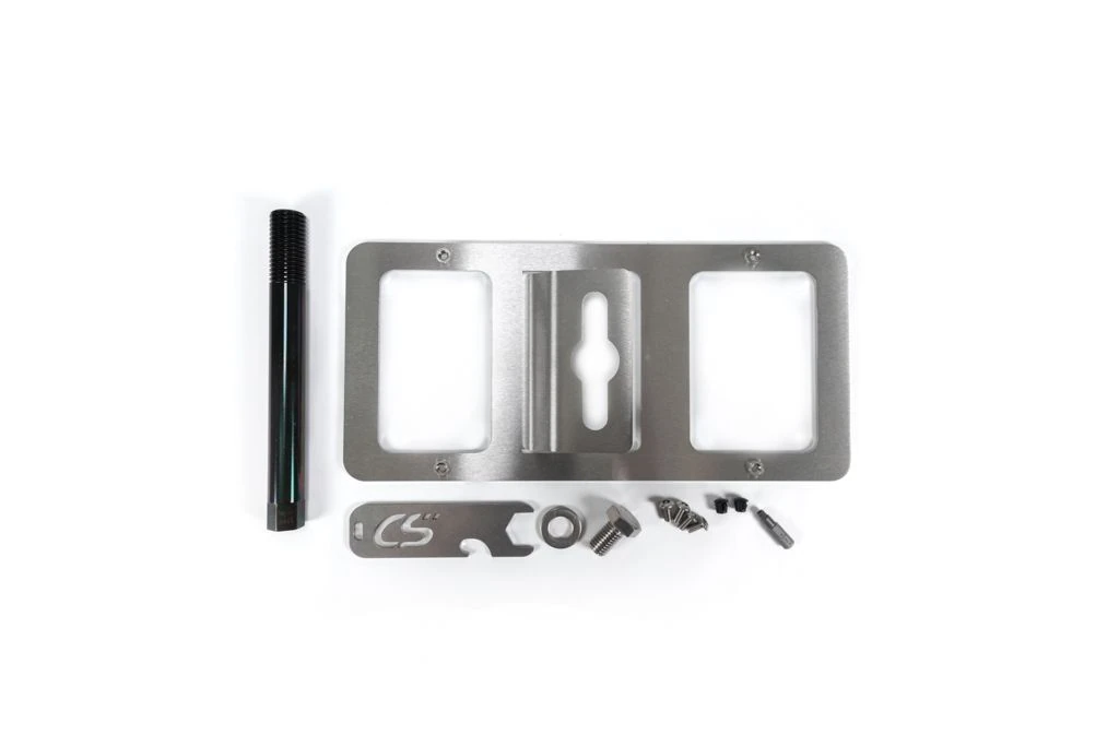 Stainless steel components with an easy to install setup for the Mazda 3