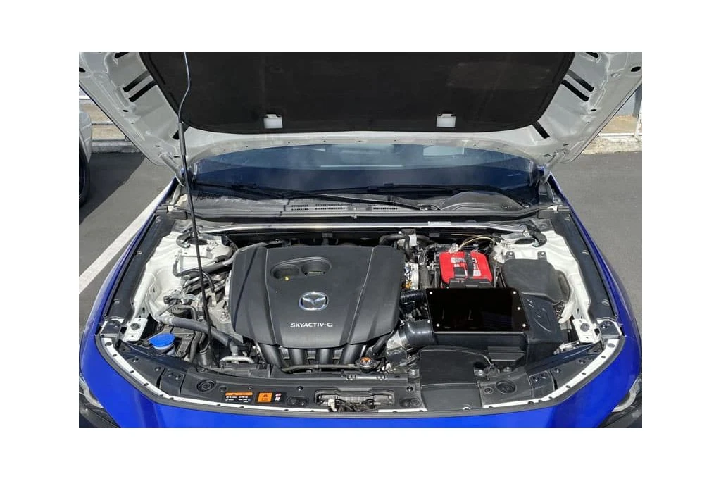 The CorkSport Mazda 3 Air Box enhances the look of your engine bay