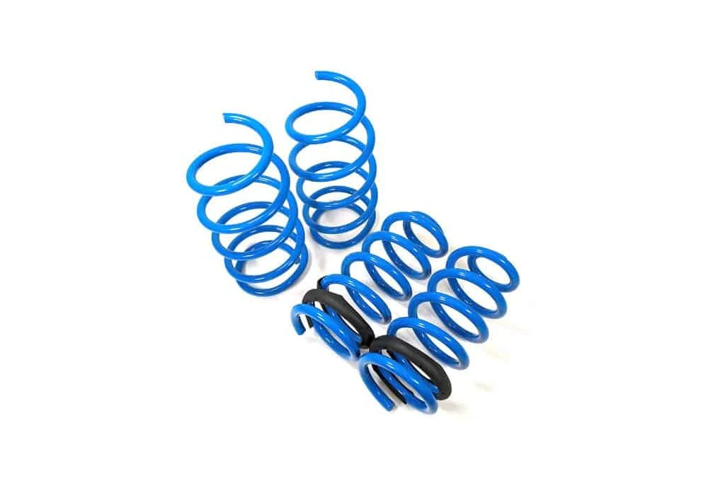 Blue CS Lowering Springs front and back