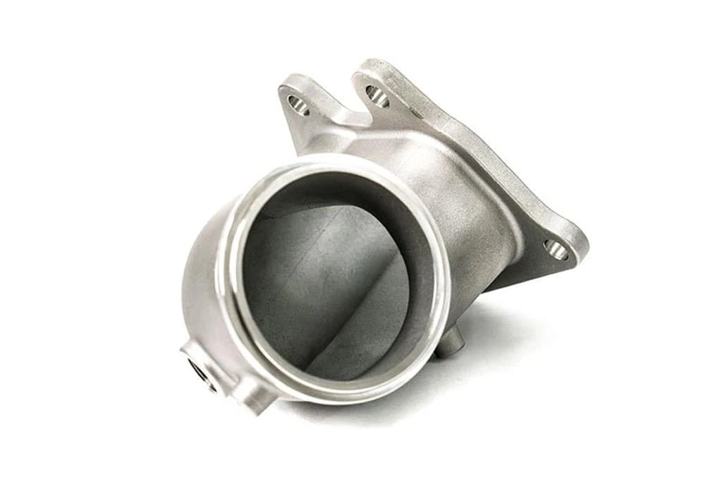 Cast 304 stainless steel construction that looks great for the downpipe.